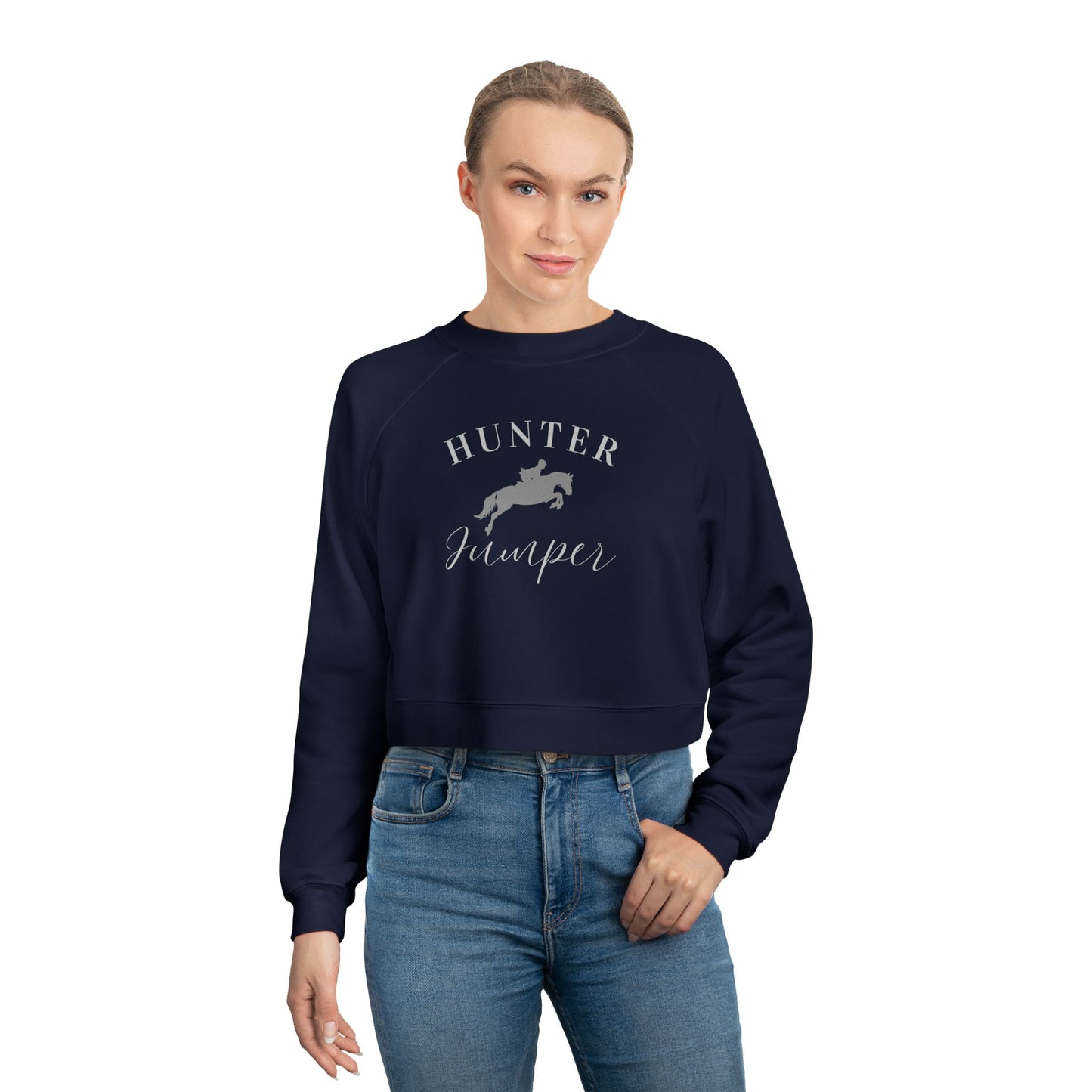 Women's Hunter Jumper Cropped Fleece Pull Over
