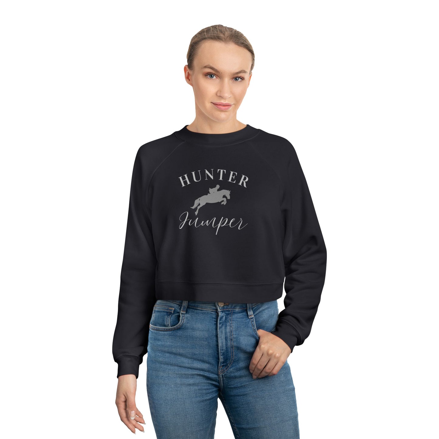 Women's Hunter Jumper Cropped Fleece Pull Over