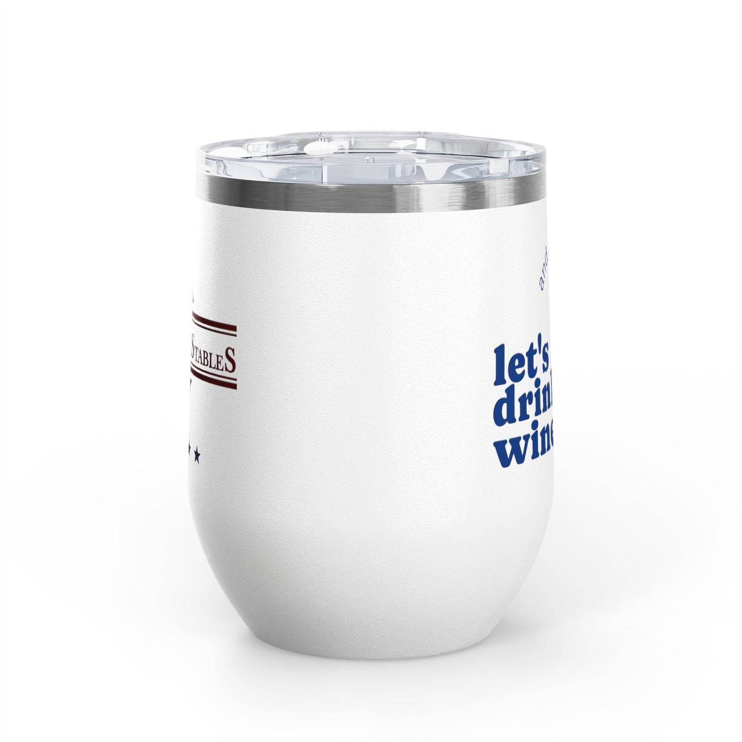 Adult's Mark West Stables Let's drink wine and talk about horses - Wine Tumbler