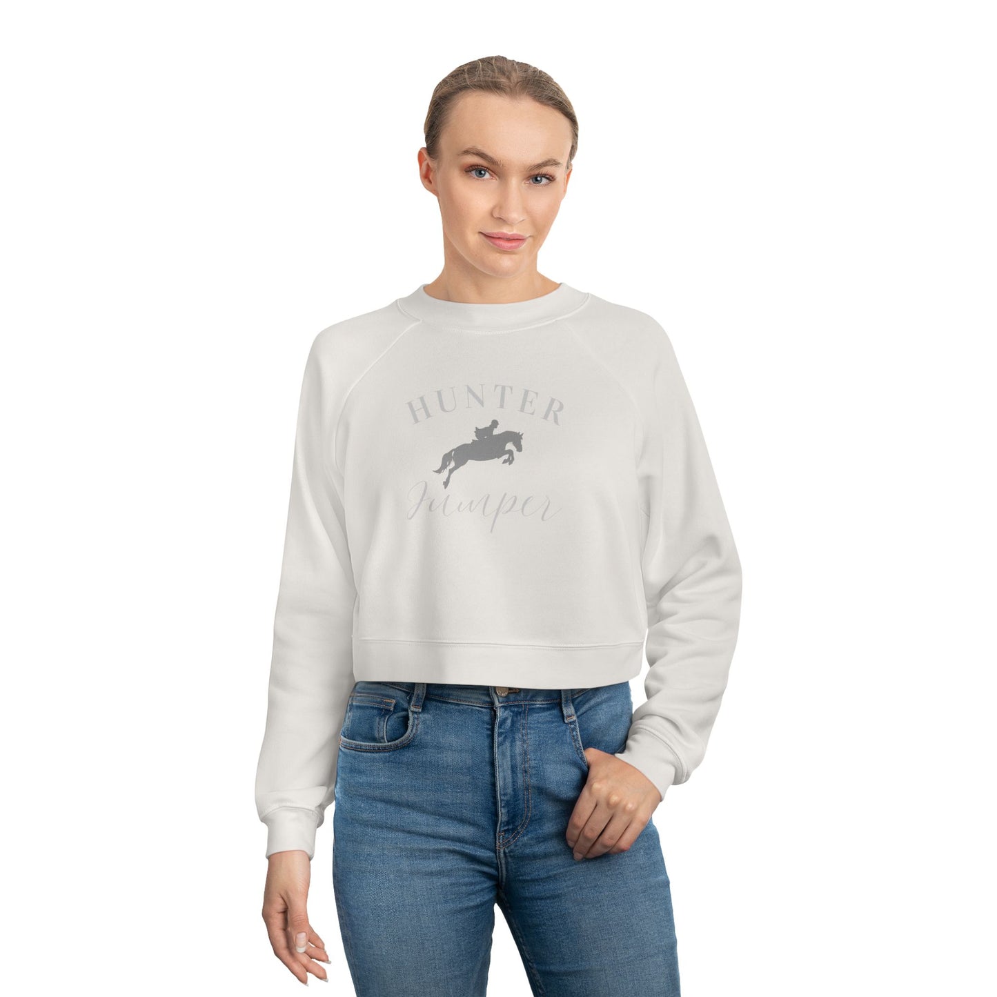 Women's Hunter Jumper Cropped Fleece Pull Over
