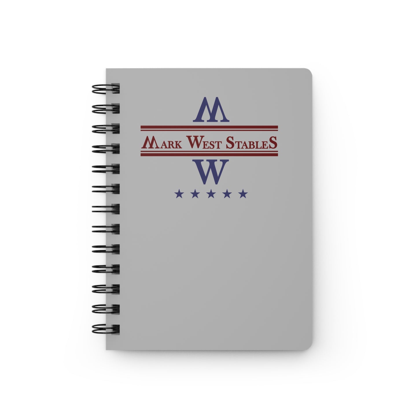 Mark West Stables Spiral Journal — Equestrian Logo Notebook