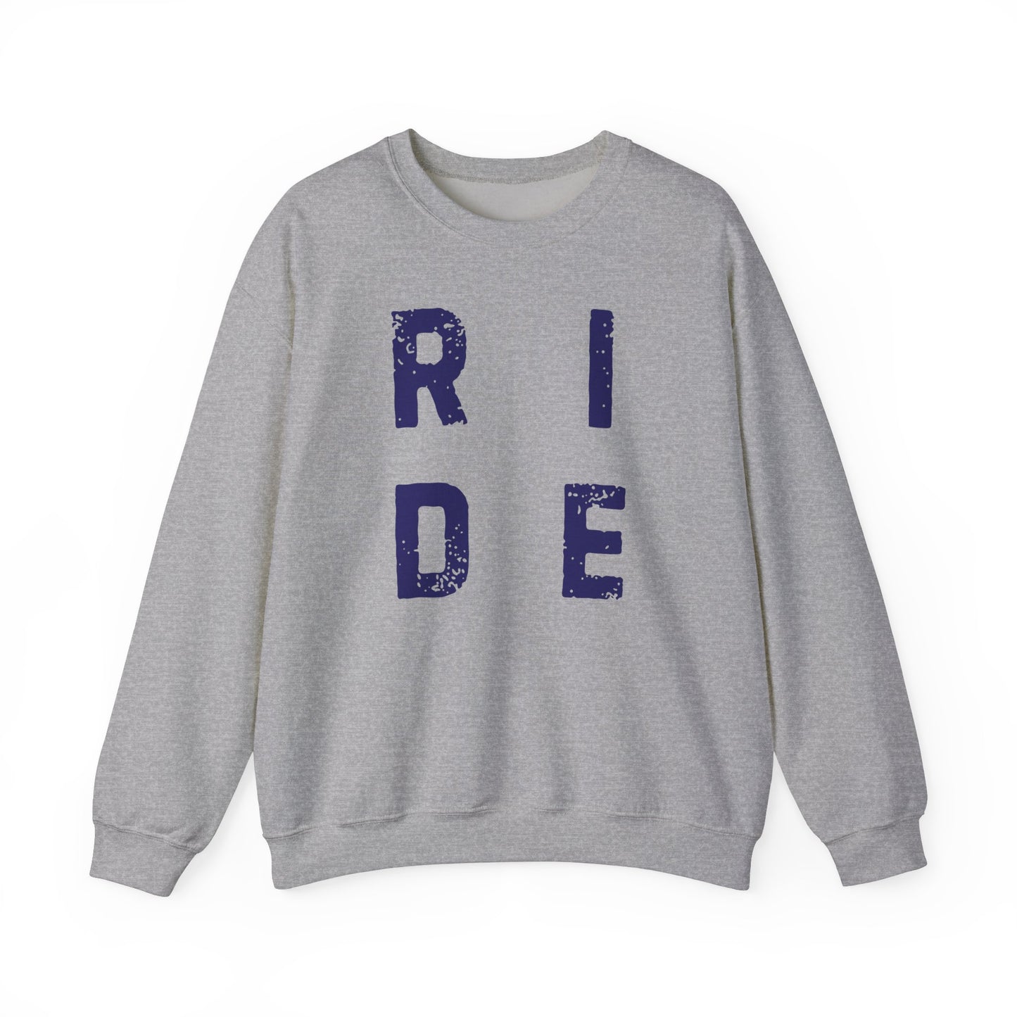 RIDE Unisex Sweatshirt Ideal for Riders Western and English Horse Lovers Cozy Comfortable Crewneck