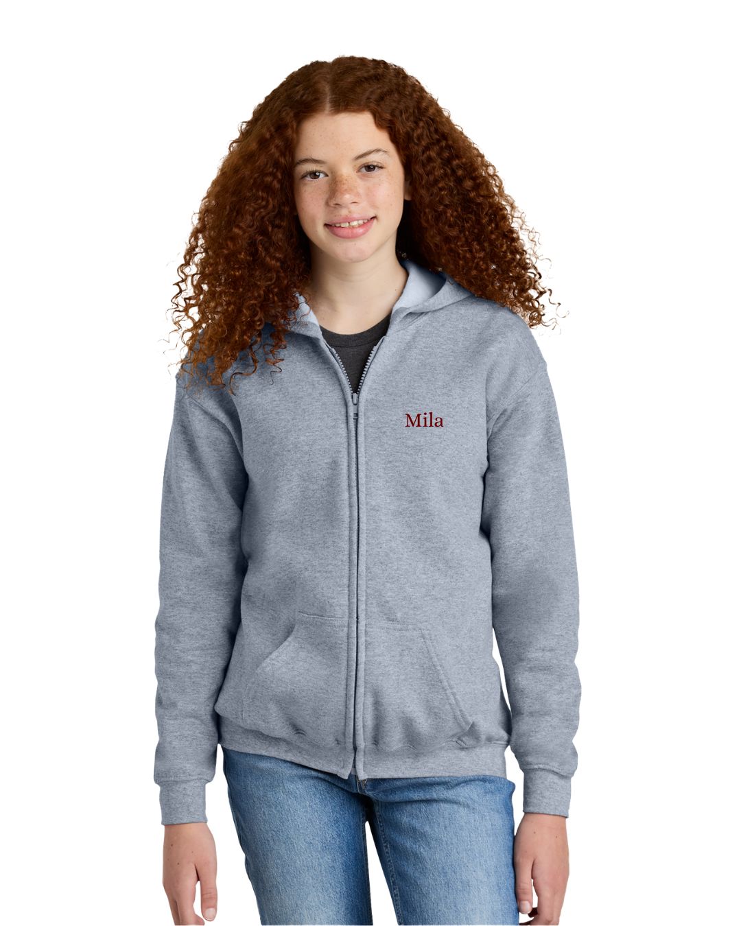 Youth Full Zip Hoodie - Mark West Stables Embroidered Personalizable