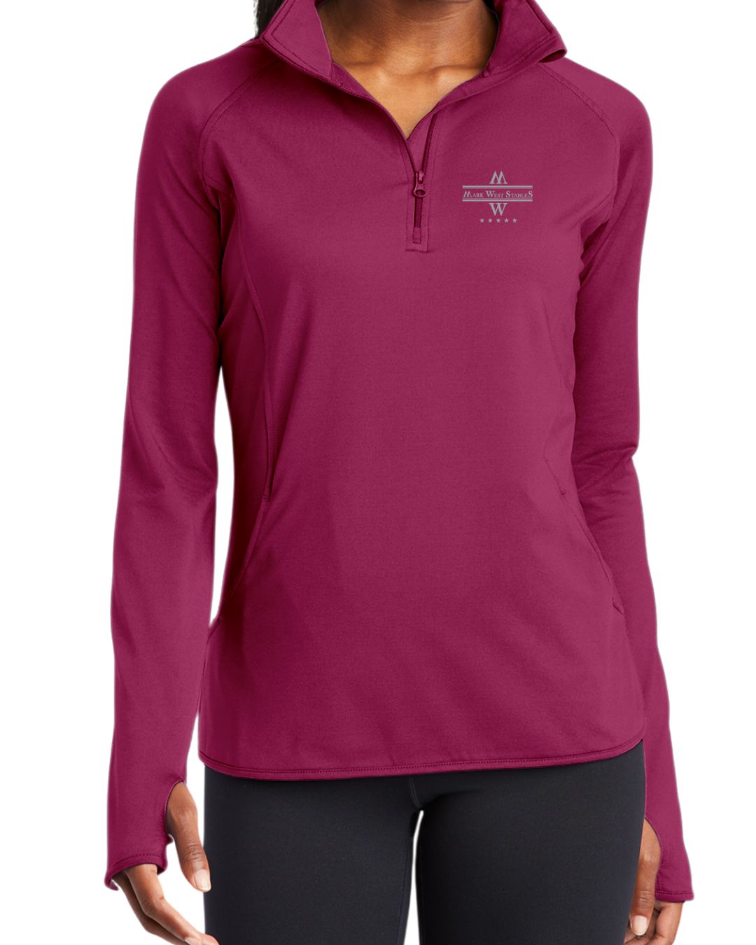 Mark West Stables Ladies Stretch Quarter-Zip Pullover