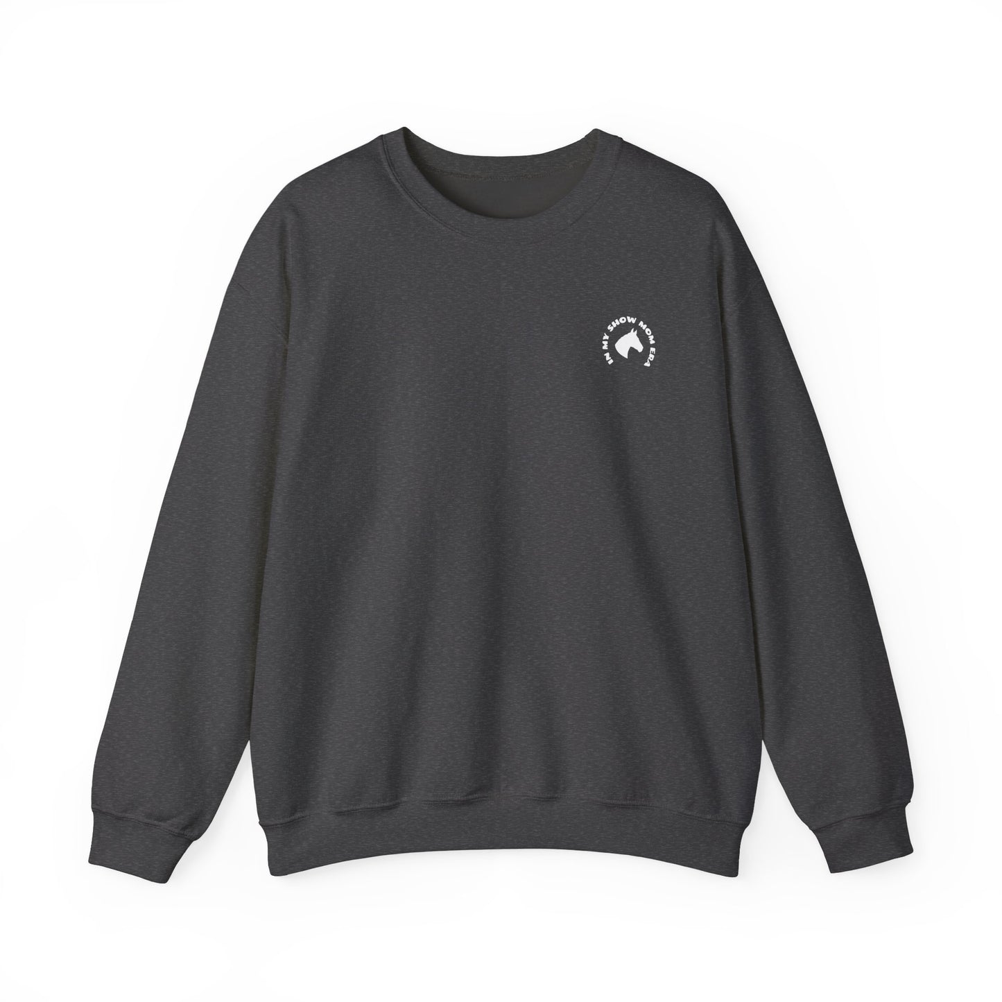 In my Show Mom Era sweatshirt