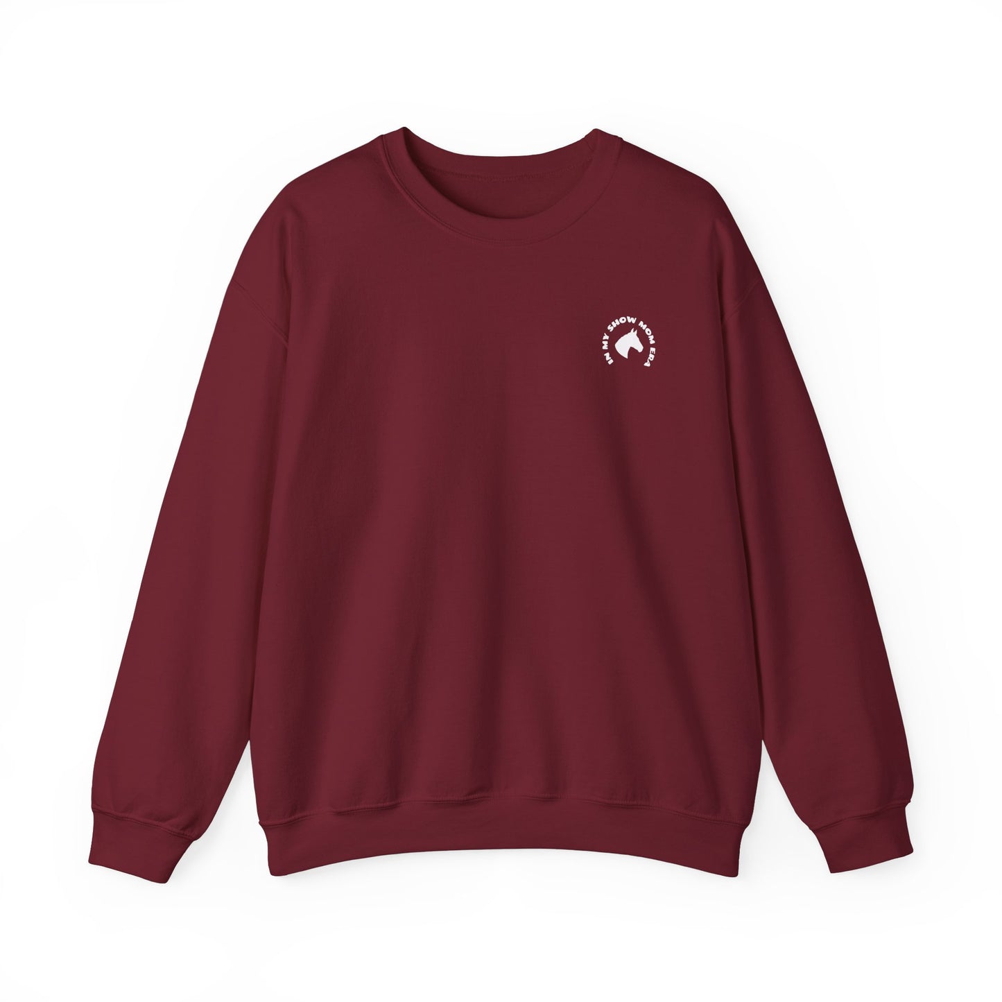 In my Show Mom Era sweatshirt