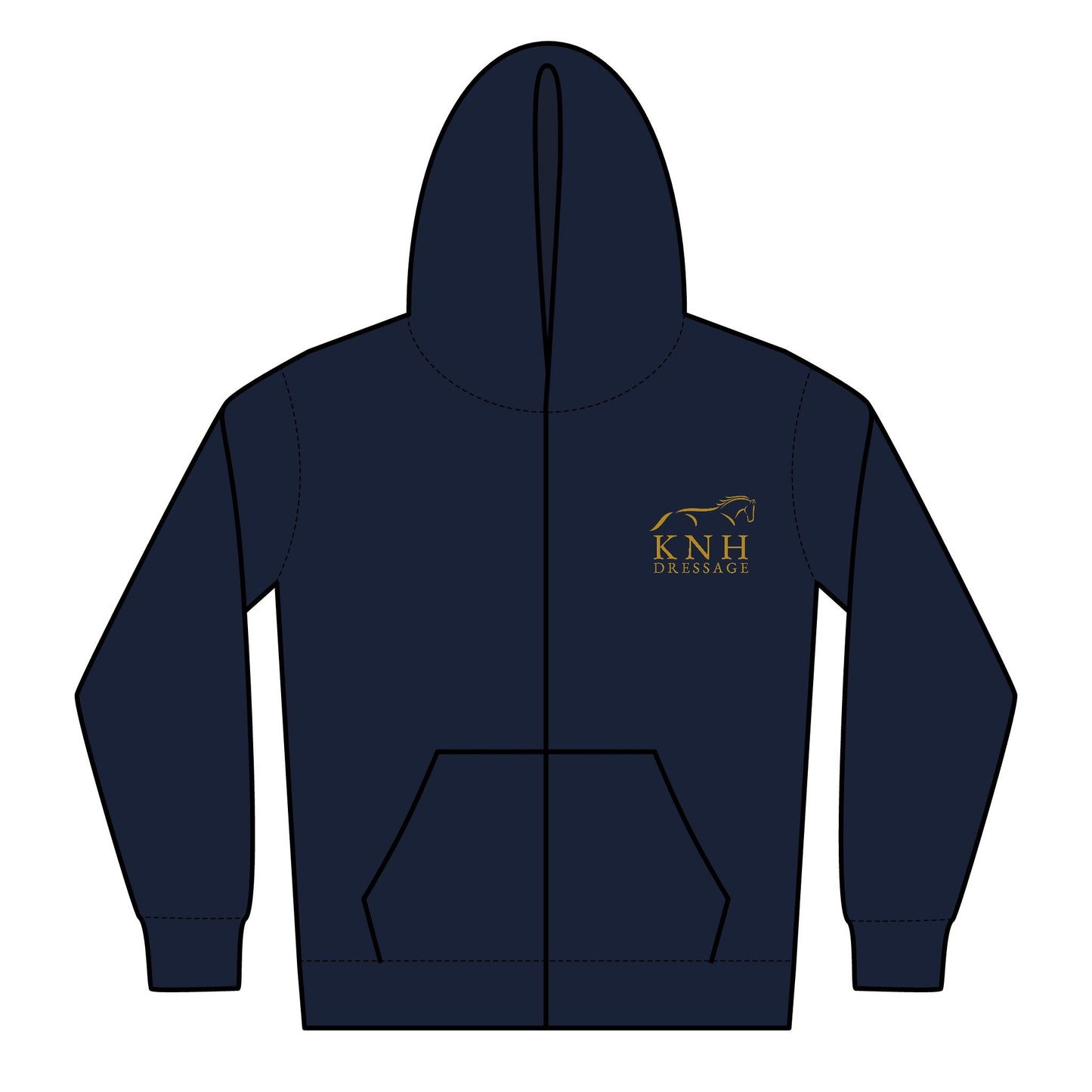 Youth Full Zip Hoodie - KNH Dressage