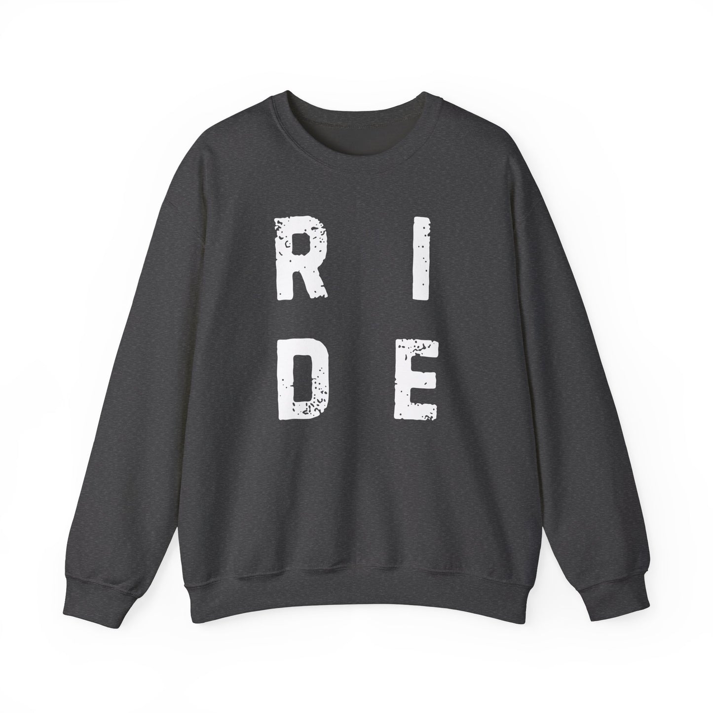 RIDE Unisex Sweatshirt Ideal for Riders Western and English Horse Lovers Cozy Comfortable Crewneck