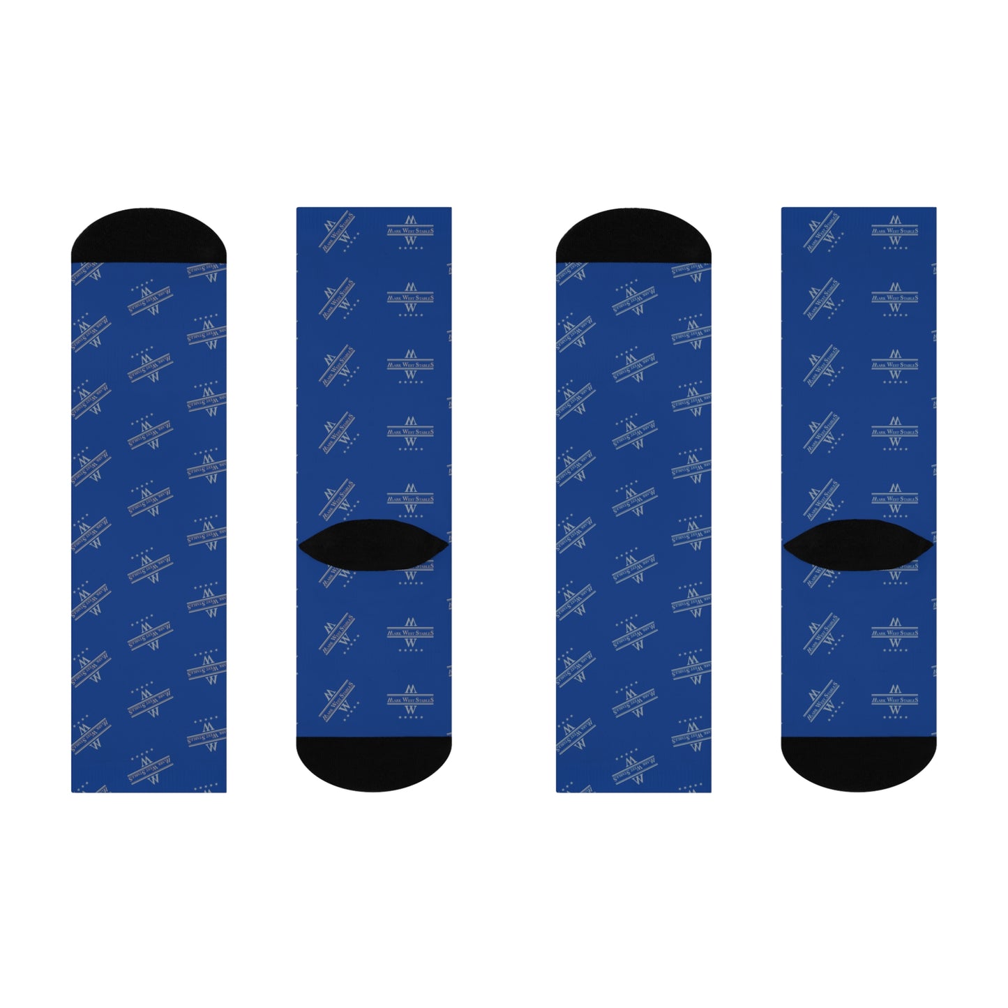 Navy Mark West Stables Unisex Socks