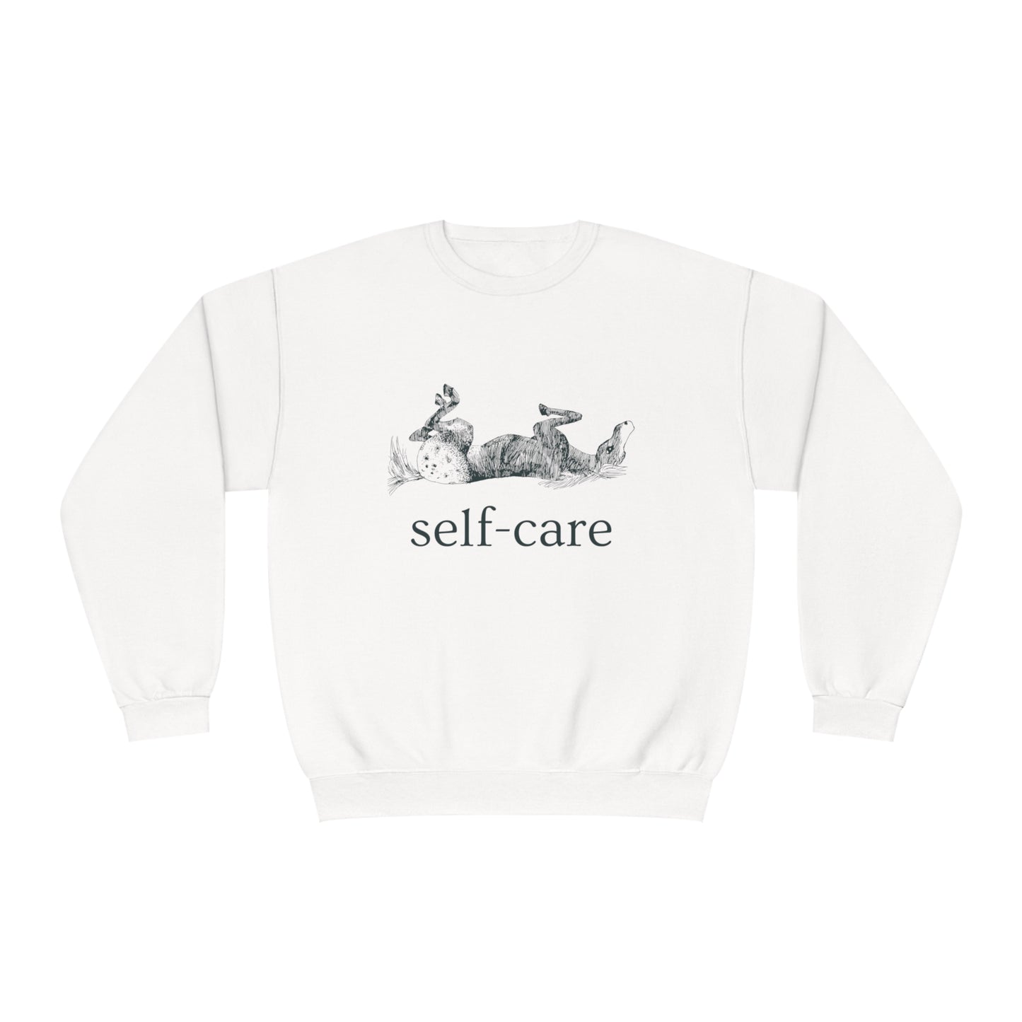 Equestrian Self-Care Crewneck Sweatshirt - Blue