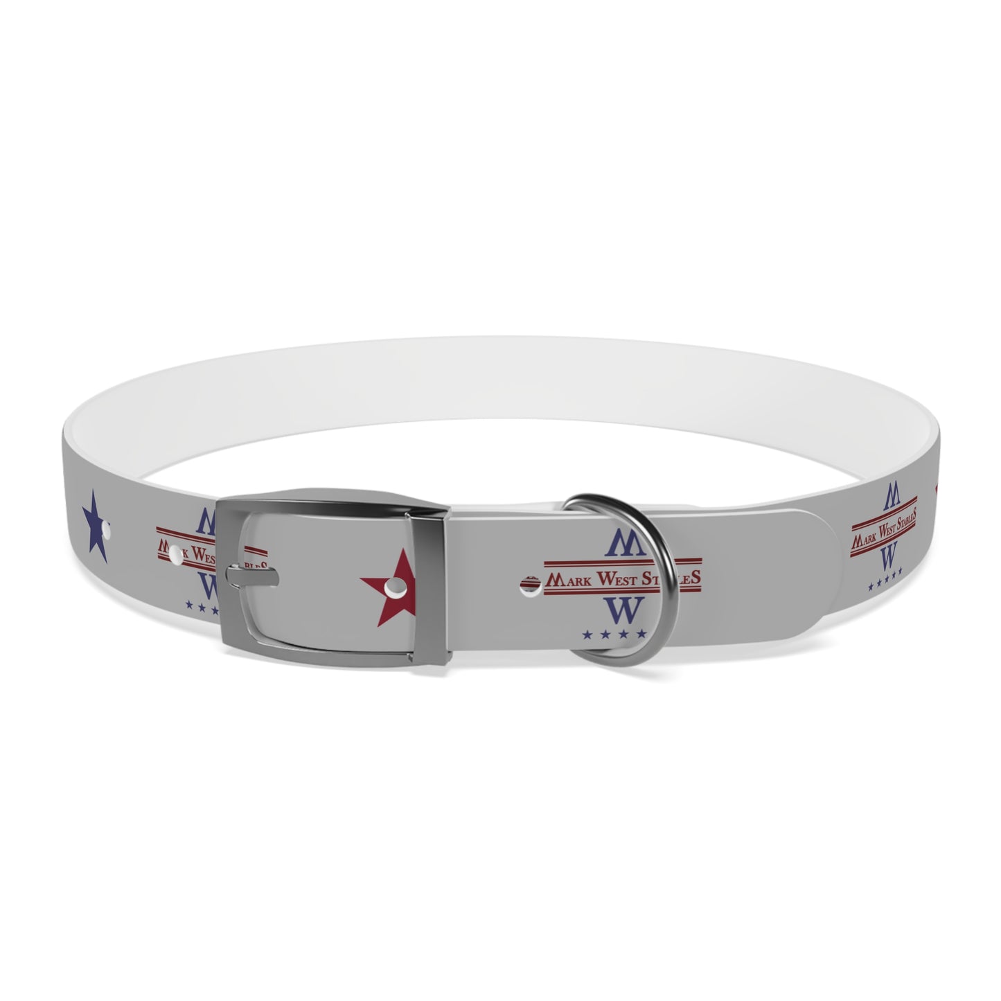 Custom Branded Dog Collar — Mark West Stables Logo Design