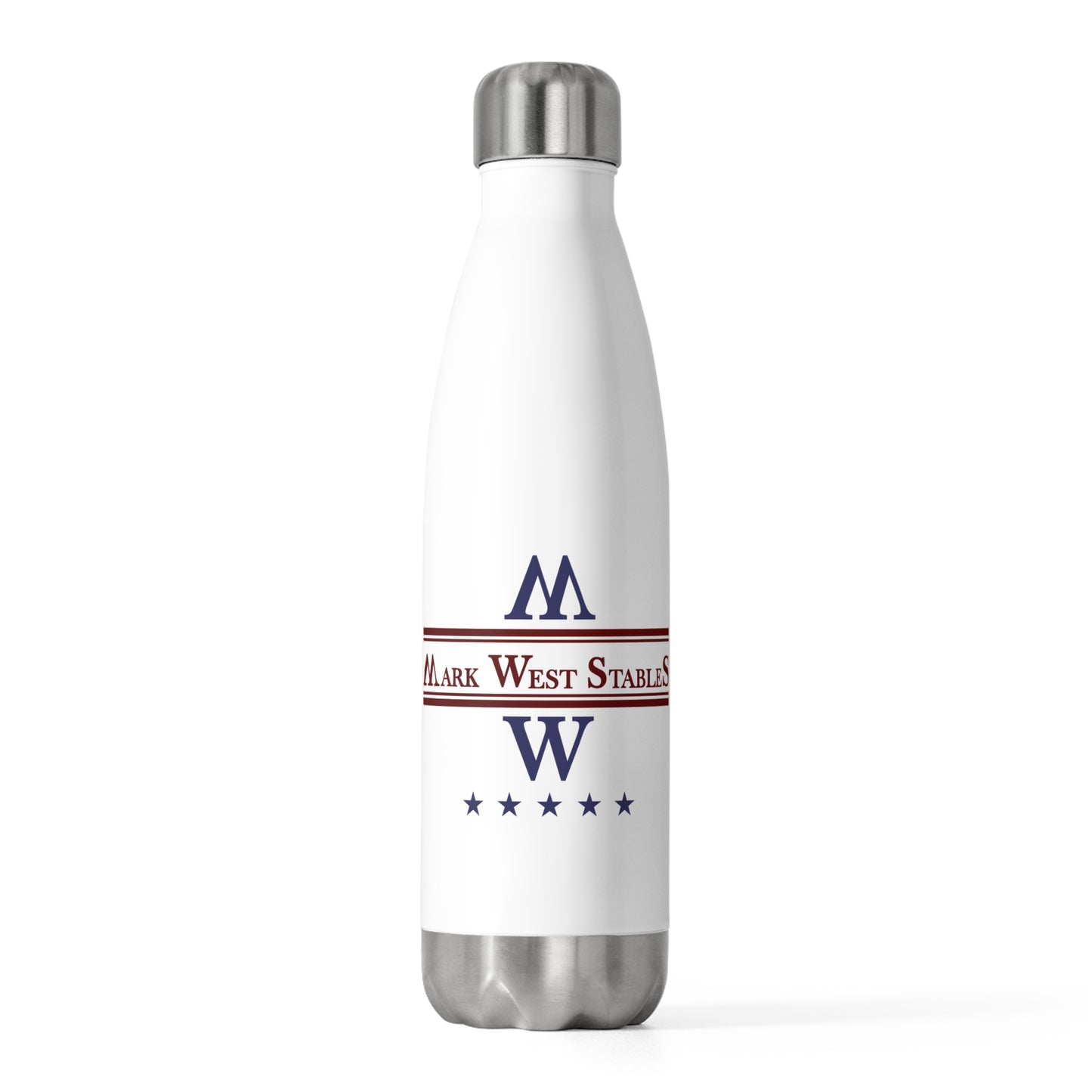 Insulated Bottle — Mark West Stables Logo 20oz Stainless Water Bottle
