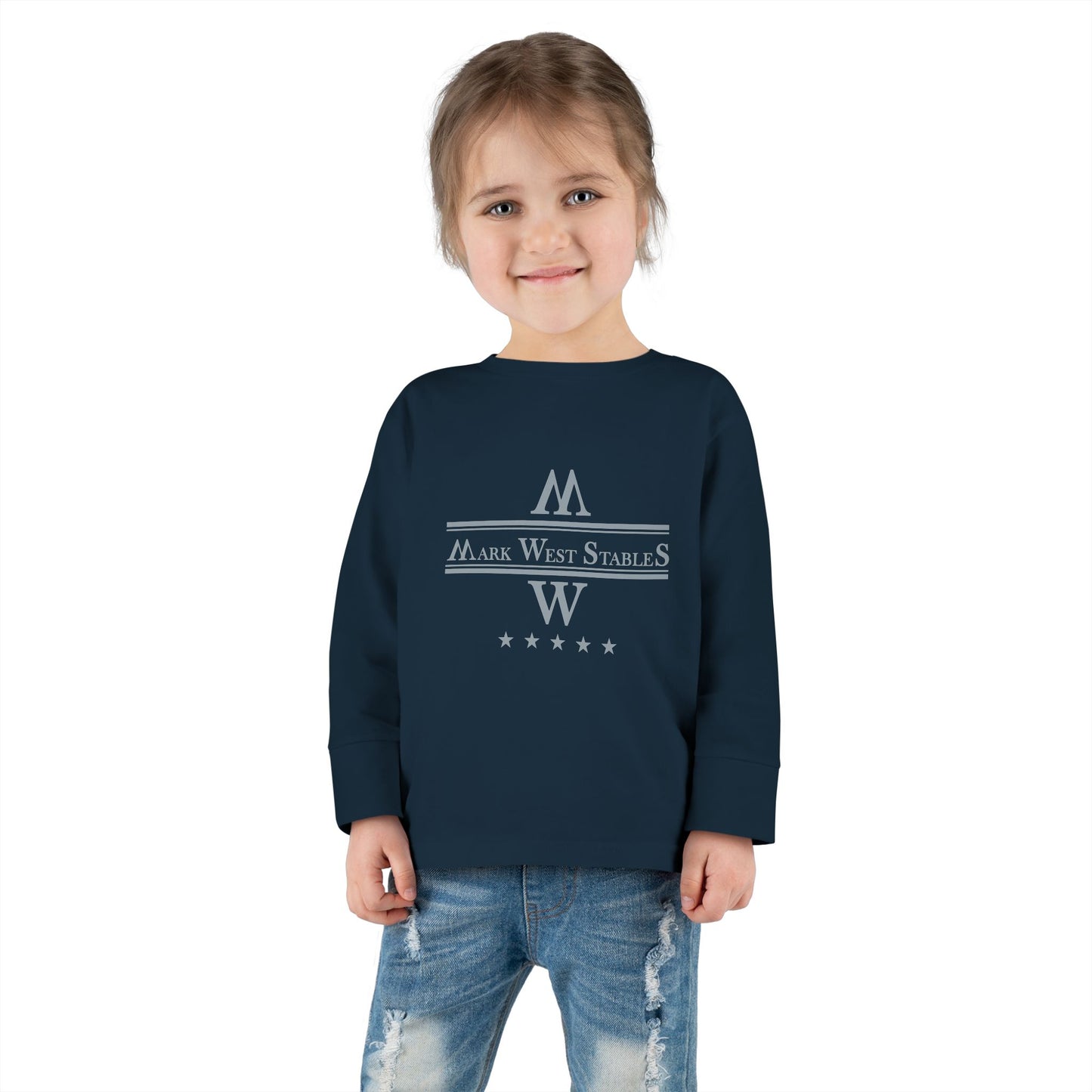 Toddler Long Sleeve Tee - Mark West Stables Toddler Long Sleeve for young equestrians
