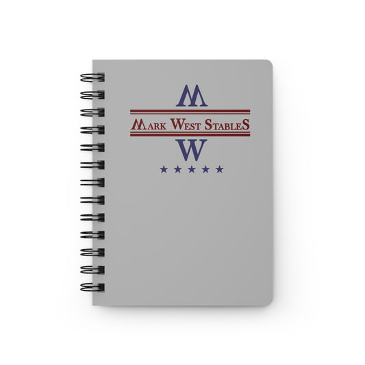 Mark West Stables Spiral Journal — Equestrian Logo Notebook