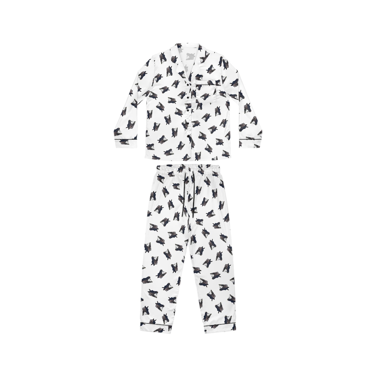 Satin Pajama Set - Mark West Stables Equestrian - Custom