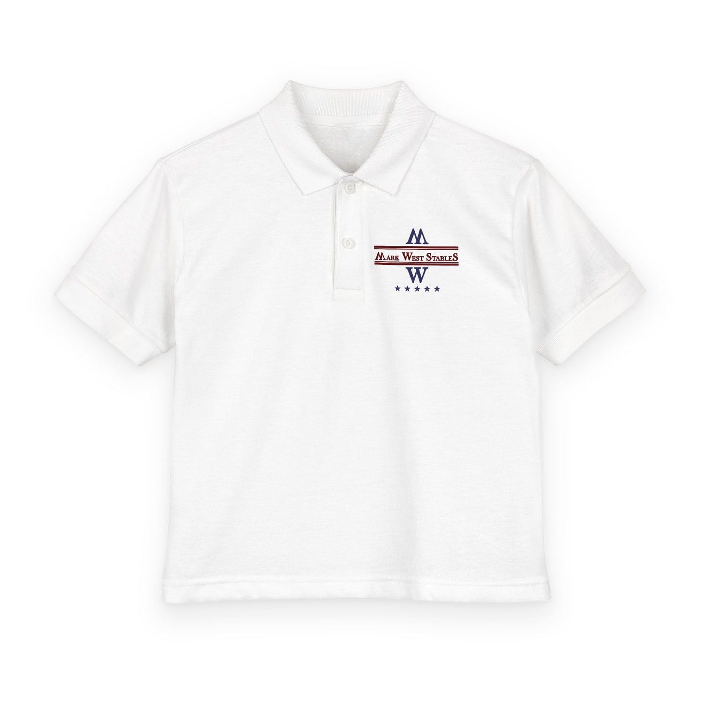 Youth Polo Shirt - Mark West Stables Logo Polo for Young Equestrians