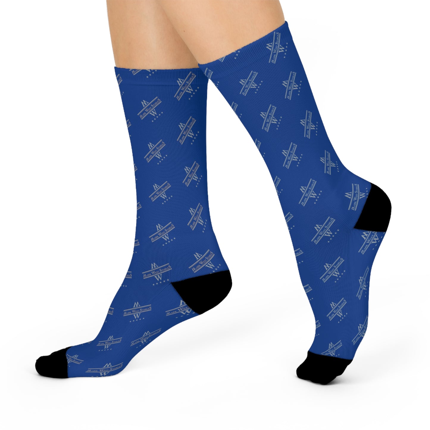 Navy Mark West Stables Unisex Socks