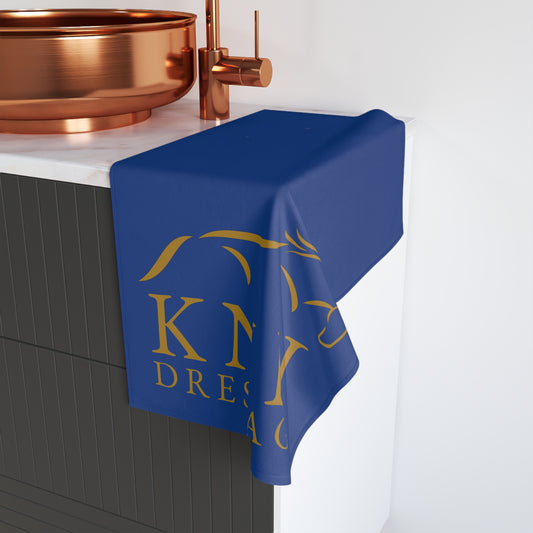 Hand Towel — KNH Dressage Equestrian Logo Towel (Royal Blue & Gold)