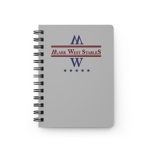 Mark West Stables Spiral Journal — Equestrian Logo Notebook
