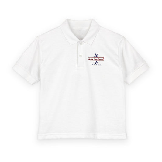 Youth Polo Shirt - Mark West Stables Logo Embroidered Polo for Young Equestrians