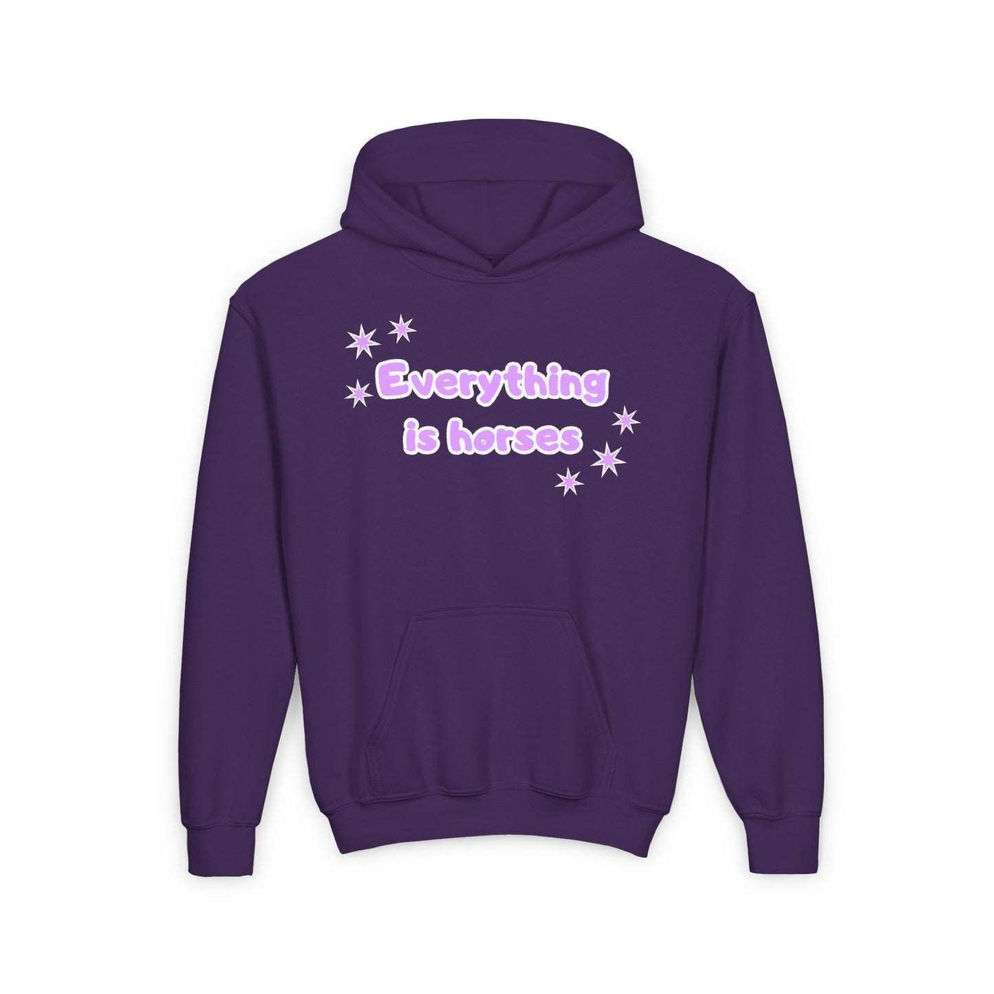 Everything is Horses, Equestrian Youth Hoodie - Horse Lover Gift