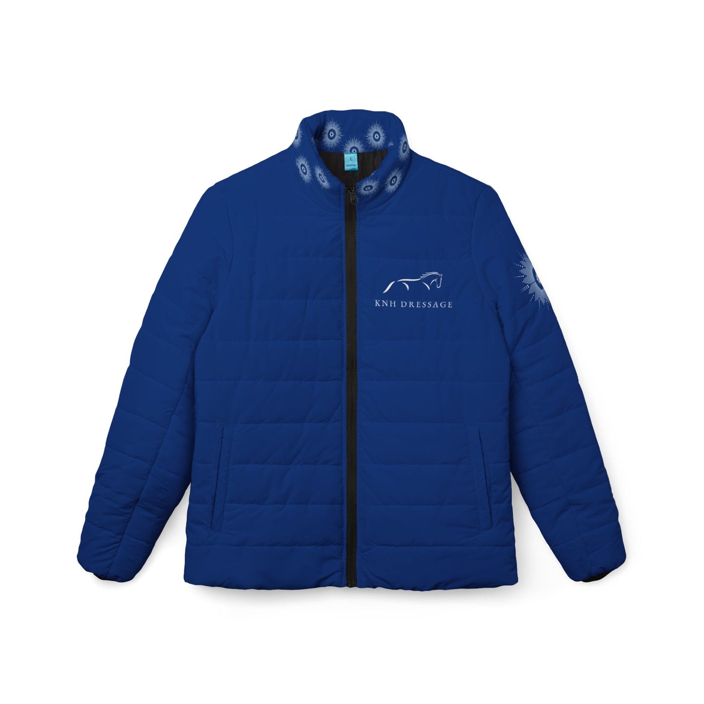 KNH Women’s Puffer Equestrian Jacket in Blue