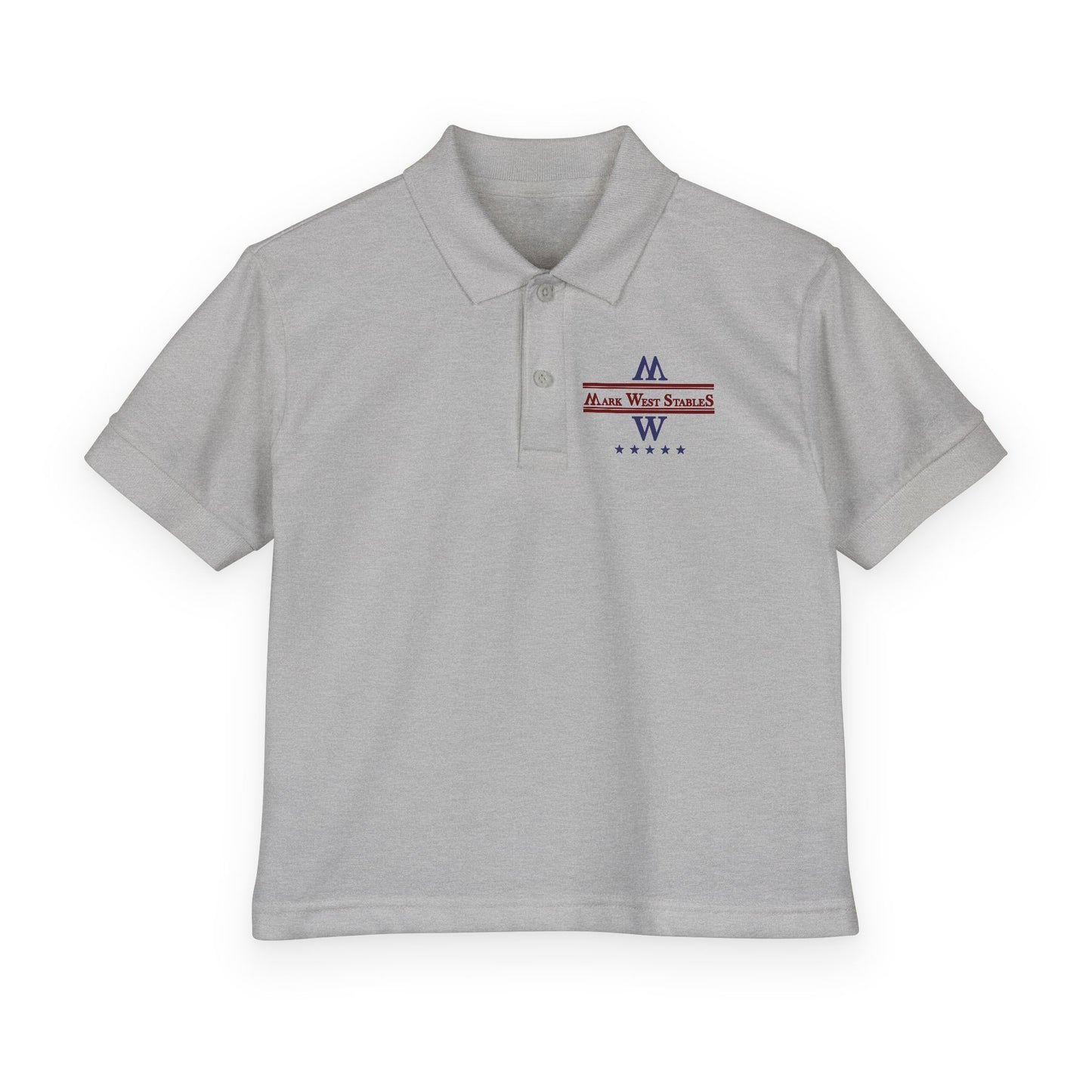 Youth Polo Shirt - Mark West Stables Logo Polo for Young Equestrians
