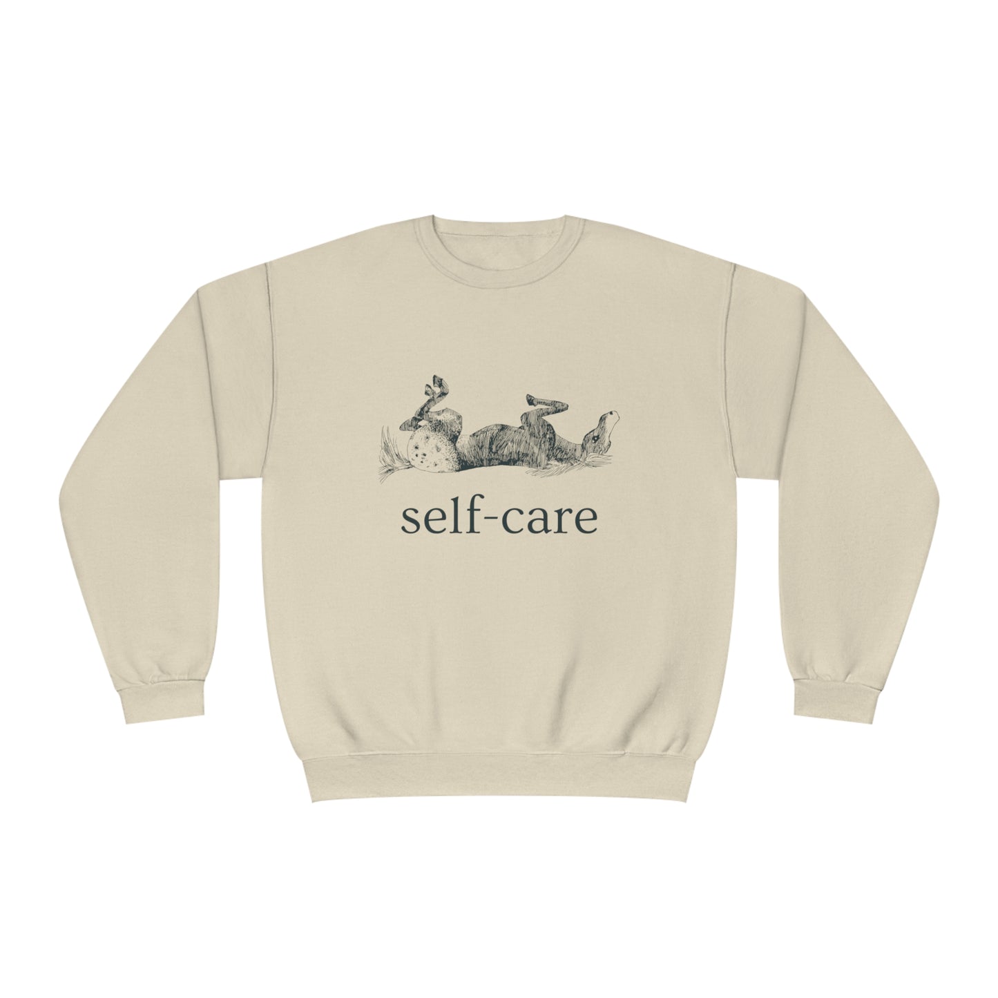 Equestrian Self-Care Crewneck Sweatshirt - Blue