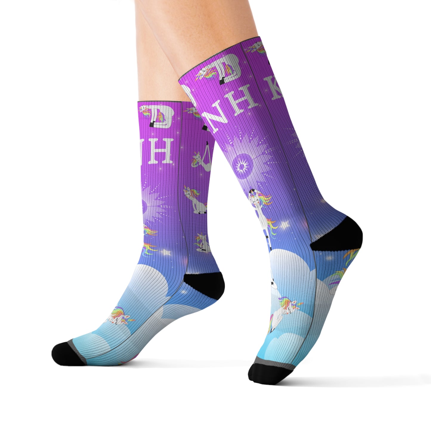 KNH Dressage Horse Yoga Socks - Size Small