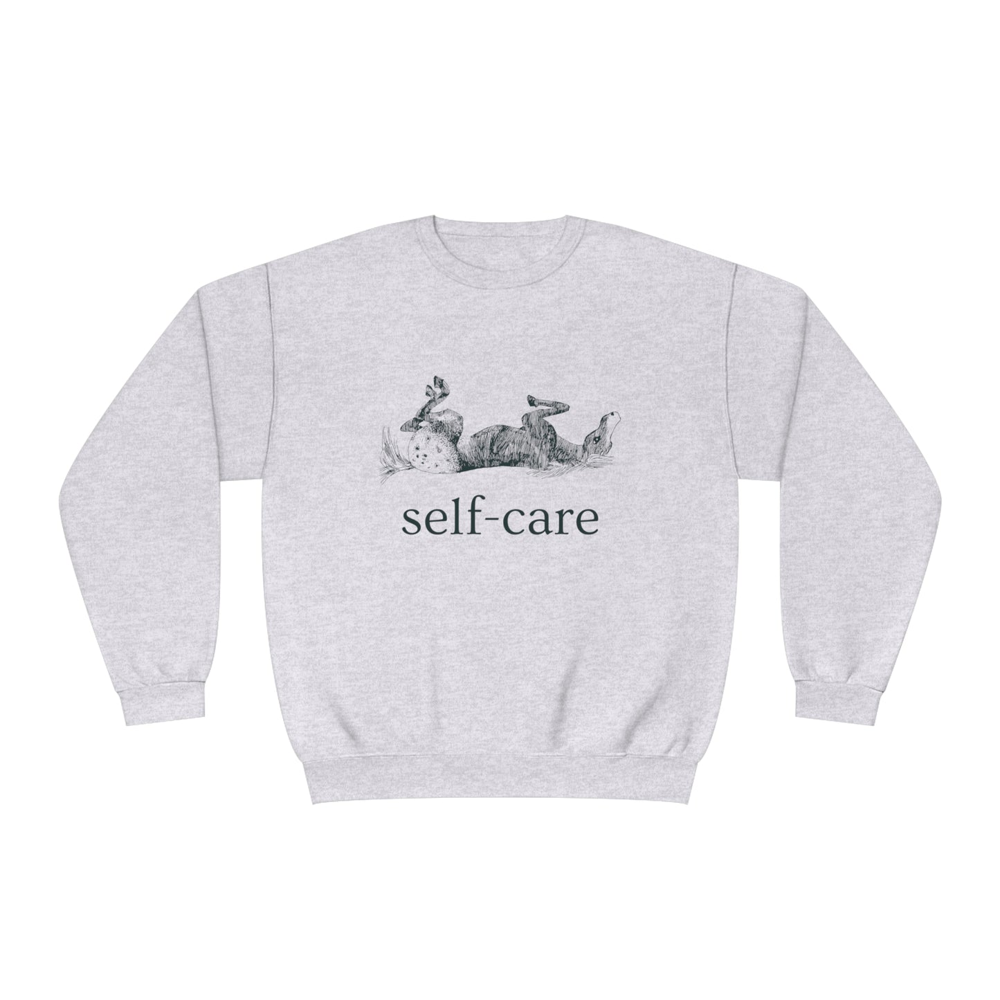 Equestrian Self-Care Crewneck Sweatshirt - Blue