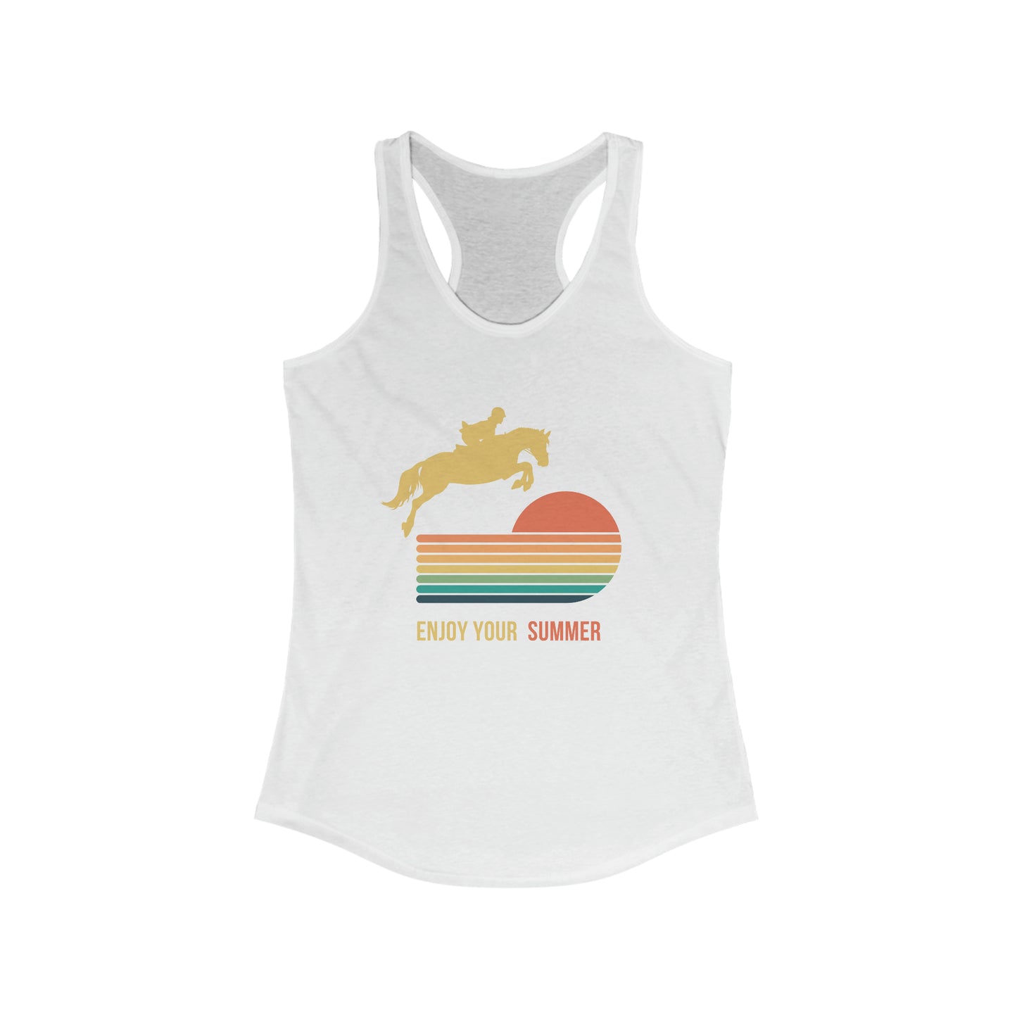 Equestrian Summer Racer Back Tank