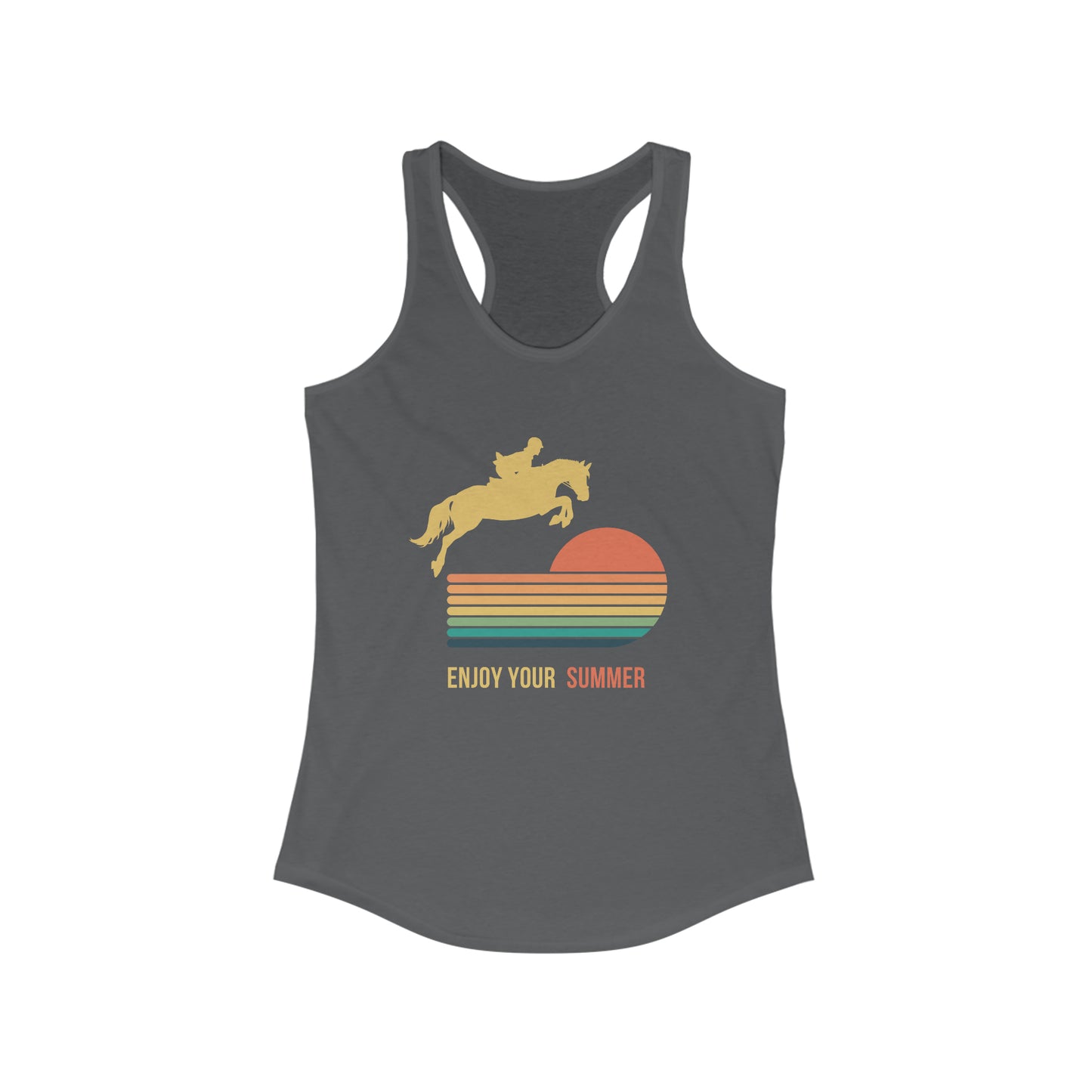 Equestrian Summer Racer Back Tank