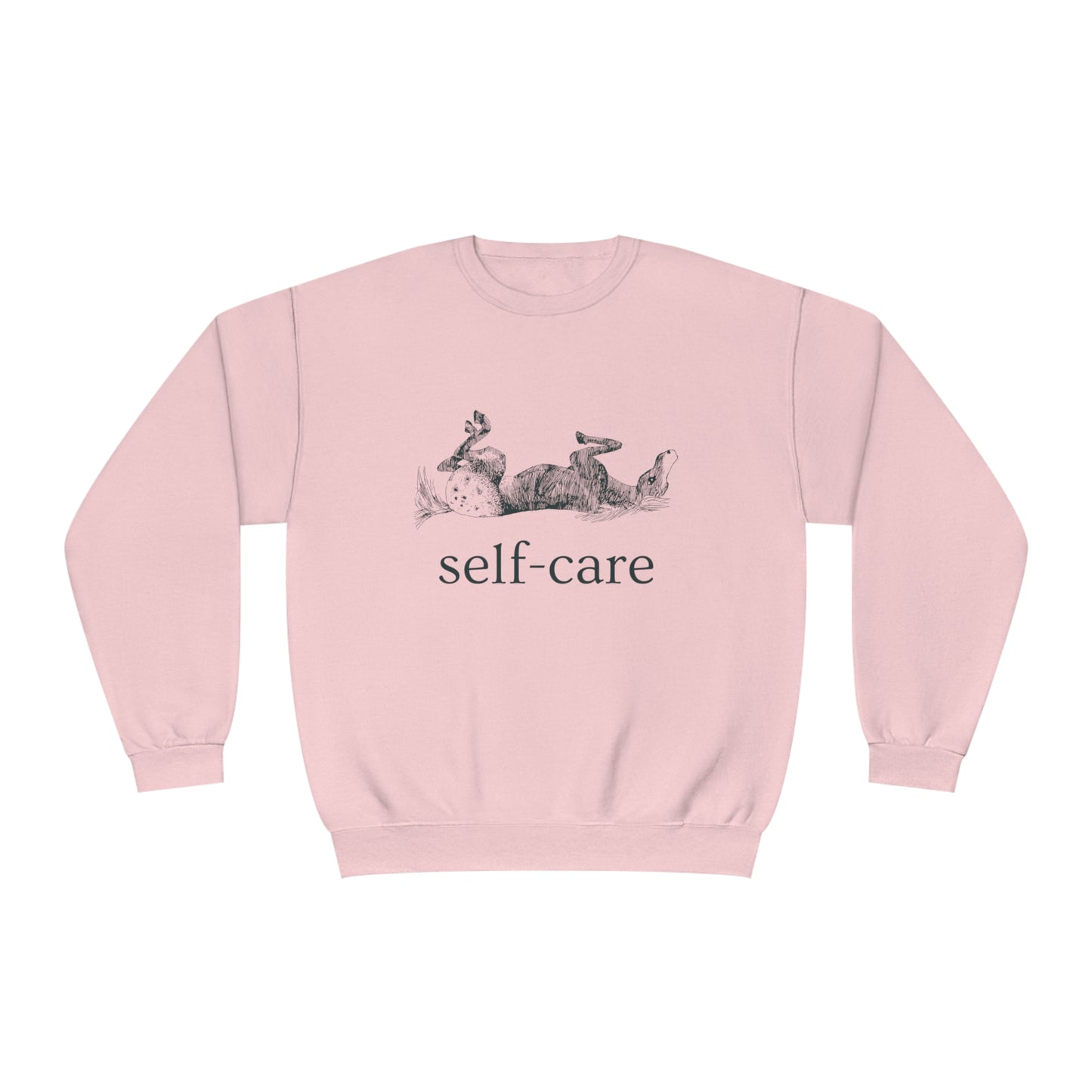 Equestrian Self-Care Crewneck Sweatshirt - Blue